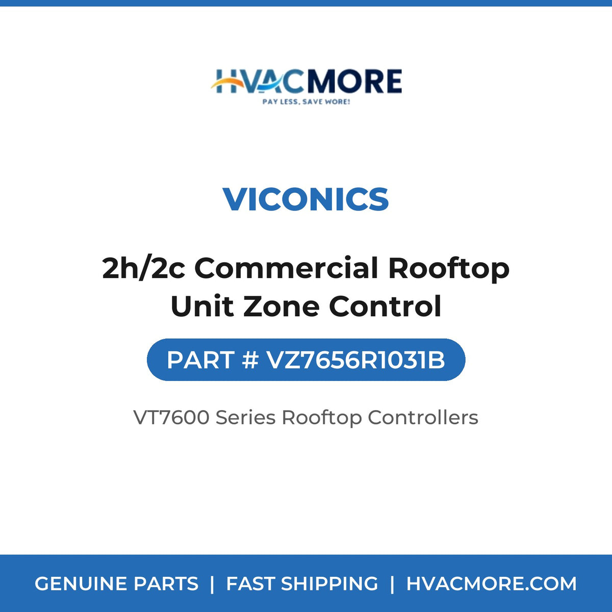 Viconics 2h/2c Commercial Rooftop Unit Zone Control VZ7656R1031B