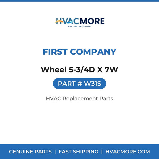 First Company Wheel 5-3/4D X 7W W31S