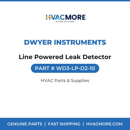 Dwyer Instruments Line Powered Leak Detector WD3-LP-D2-10