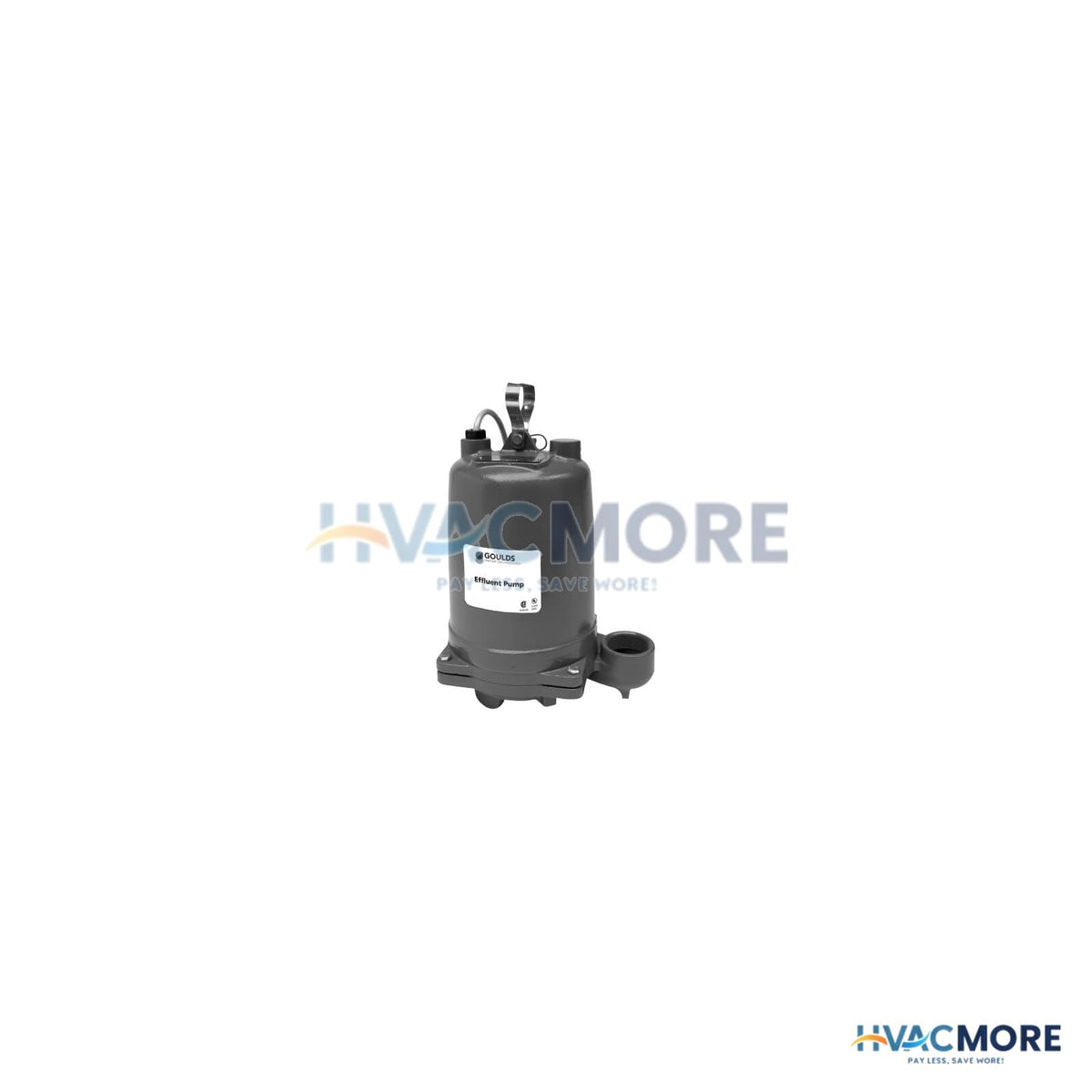 Goulds Pumps 3885 Submersible Effluent Pump (1/2 HP, 115V, 1PH, 60 GPM, 20' Cord - Manual) WE0511HH