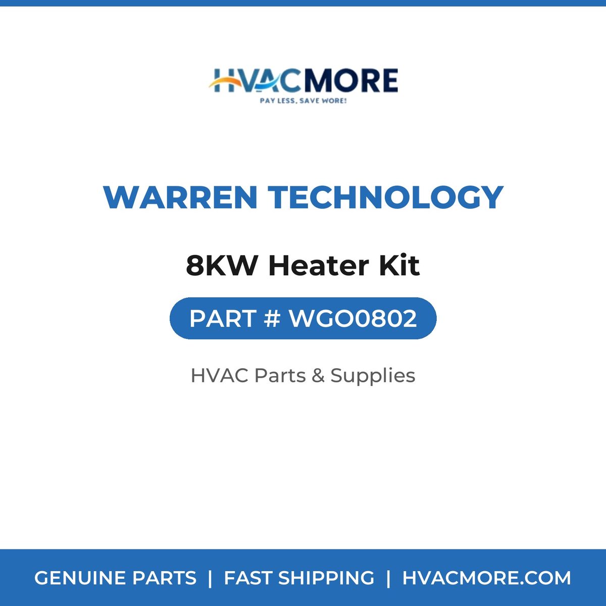 Warren Technology 8KW Heater Kit WGO0802