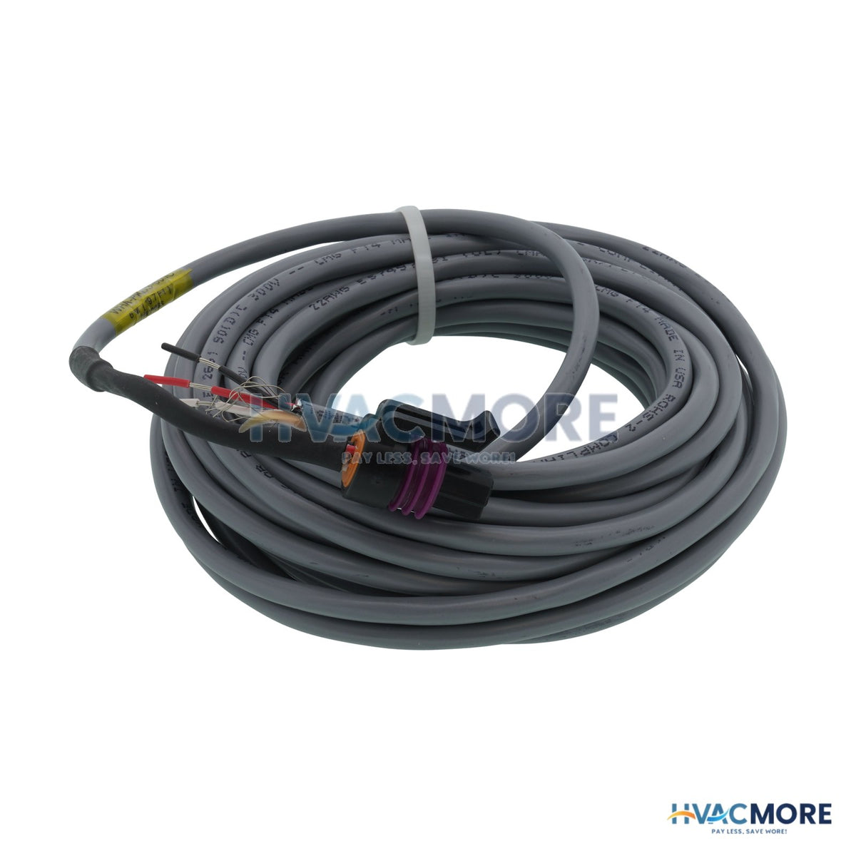 Johnson Controls 5/8" Wire Harness W/ Packard Connector, 19 Ft. WHA-PKD3-600C