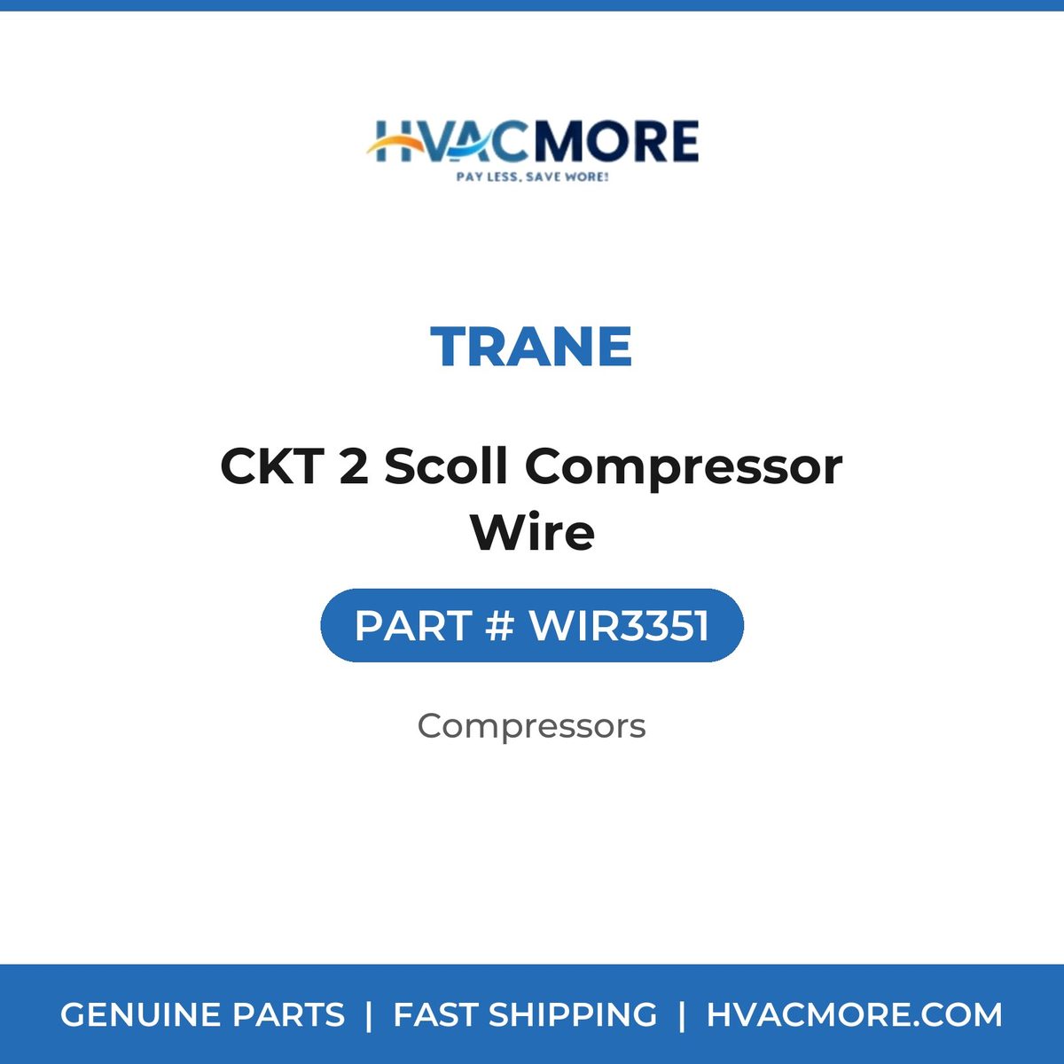 Trane CKT 2 Scoll Compressor Wire WIR3351