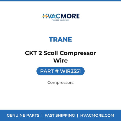Trane CKT 2 Scoll Compressor Wire WIR3351