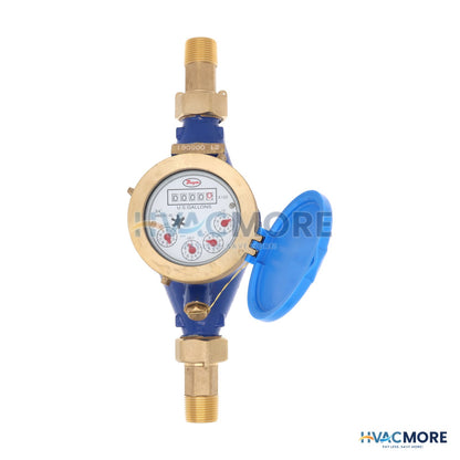Dwyer 3/4" NPT Multi-Jet Brass Water Meter, Max. 30 GPM WM2-A-C-03