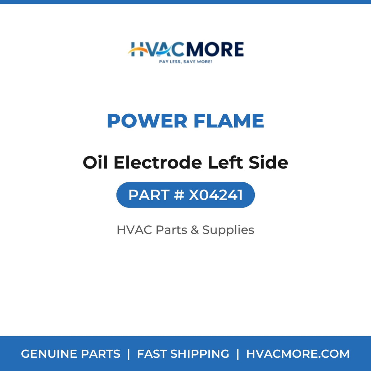 Power Flame Oil Electrode Left Side X04241
