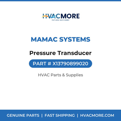 MAMAC Systems Pressure Transducer X13790899020