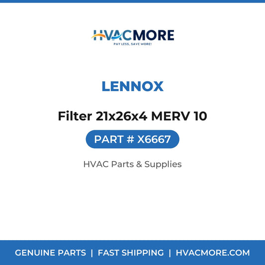 Lennox Filter 21x26x4 MERV 10 X6667