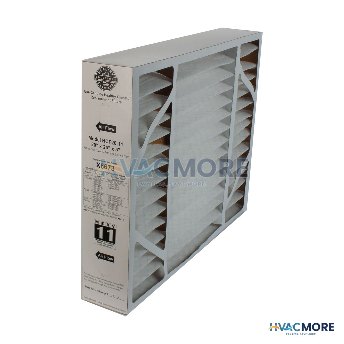 Lennox Merv 11 Media Filter 20" x 25" x 5" X6673