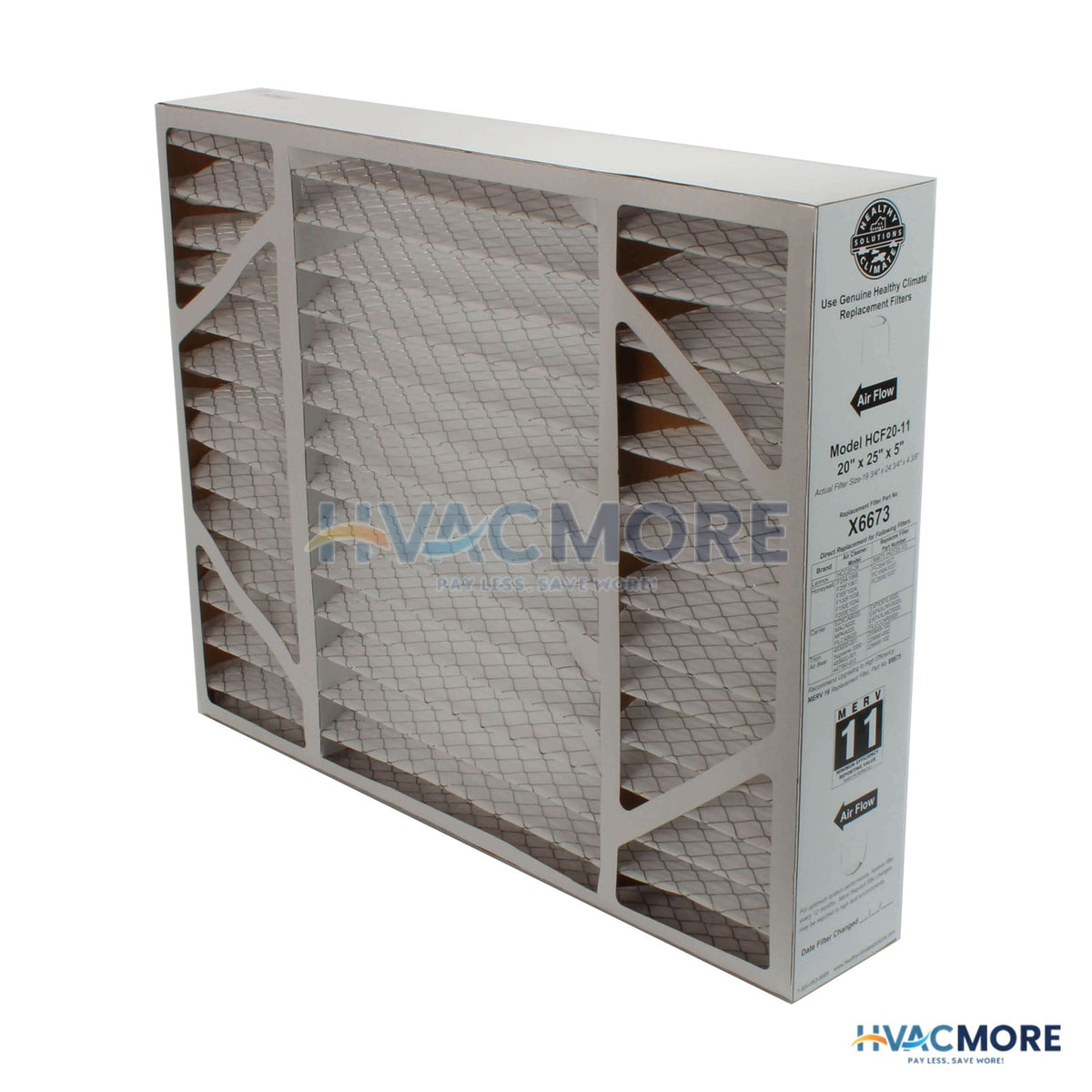 Lennox Merv 11 Media Filter 20" x 25" x 5" X6673