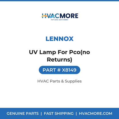 Lennox UV Lamp For Pco(no Returns) X8149