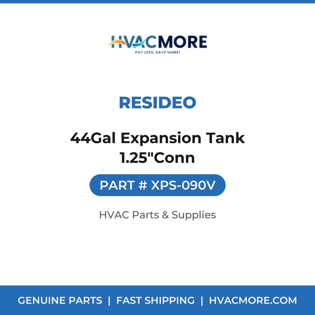 Resideo 44Gal Expansion Tank 1.25"Conn XPS-090V