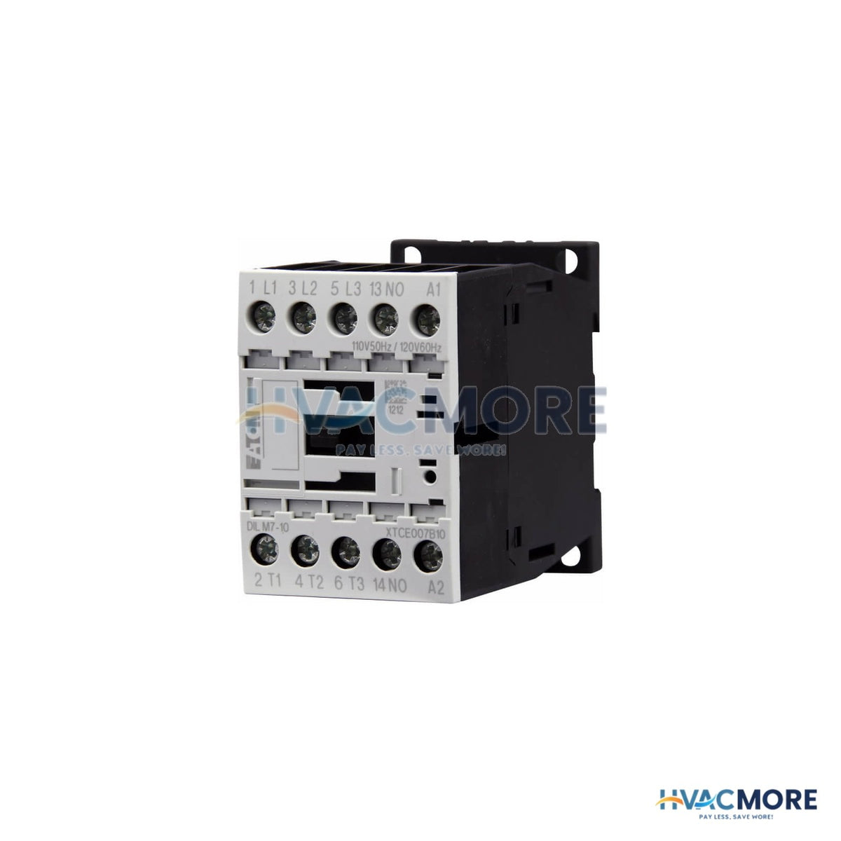 Eaton 3-POLE Non-Reversing Contactor (120V, 7 Amp) XTCE007B10A