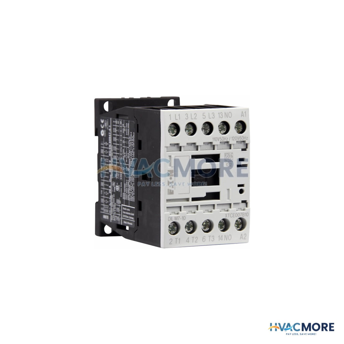 Eaton 3-POLE Non-Reversing Contactor (120V, 7 Amp) XTCE007B10A