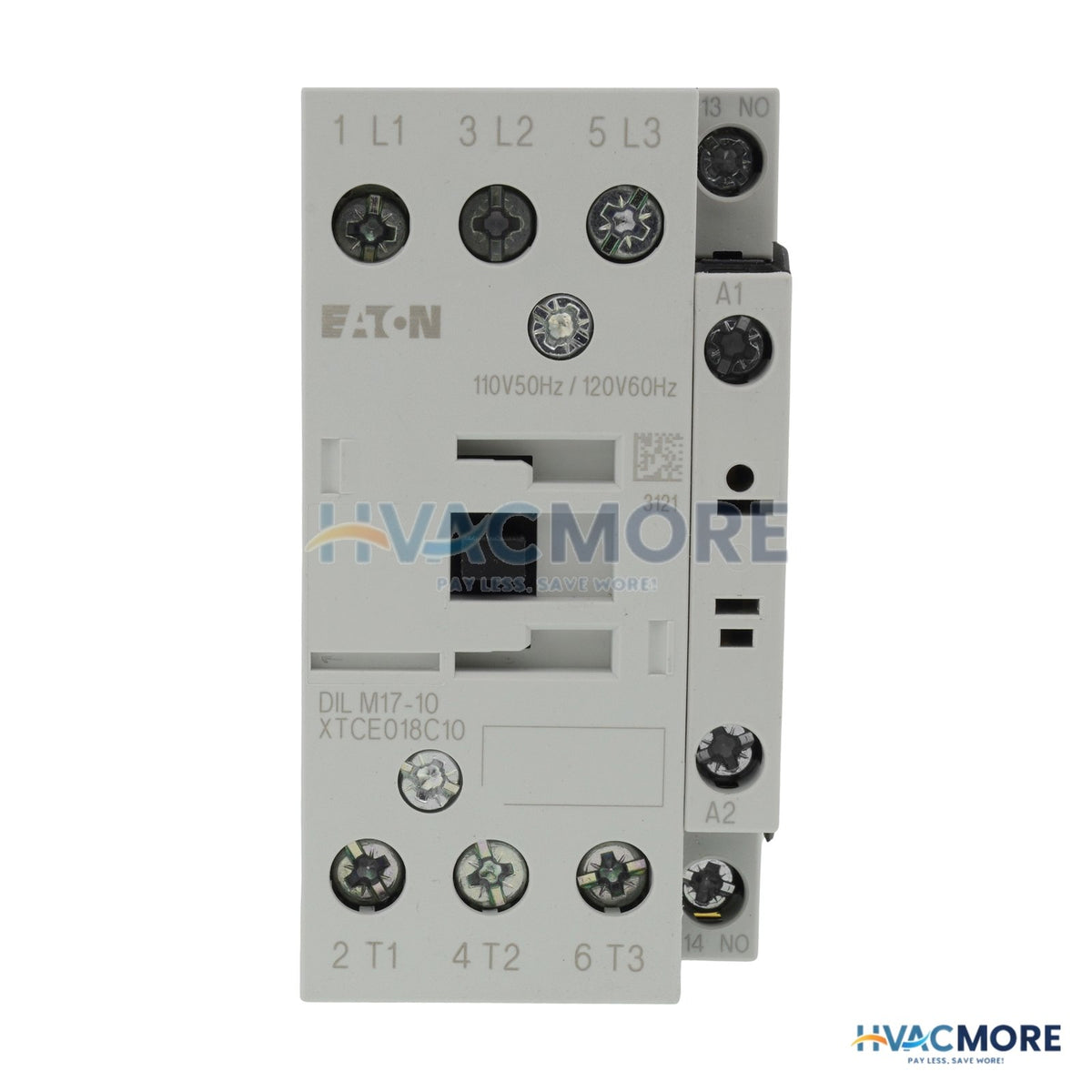 Eaton 3-POLE Non-Reversing Contactor (120V, 18 Amp) XTCE018C10A