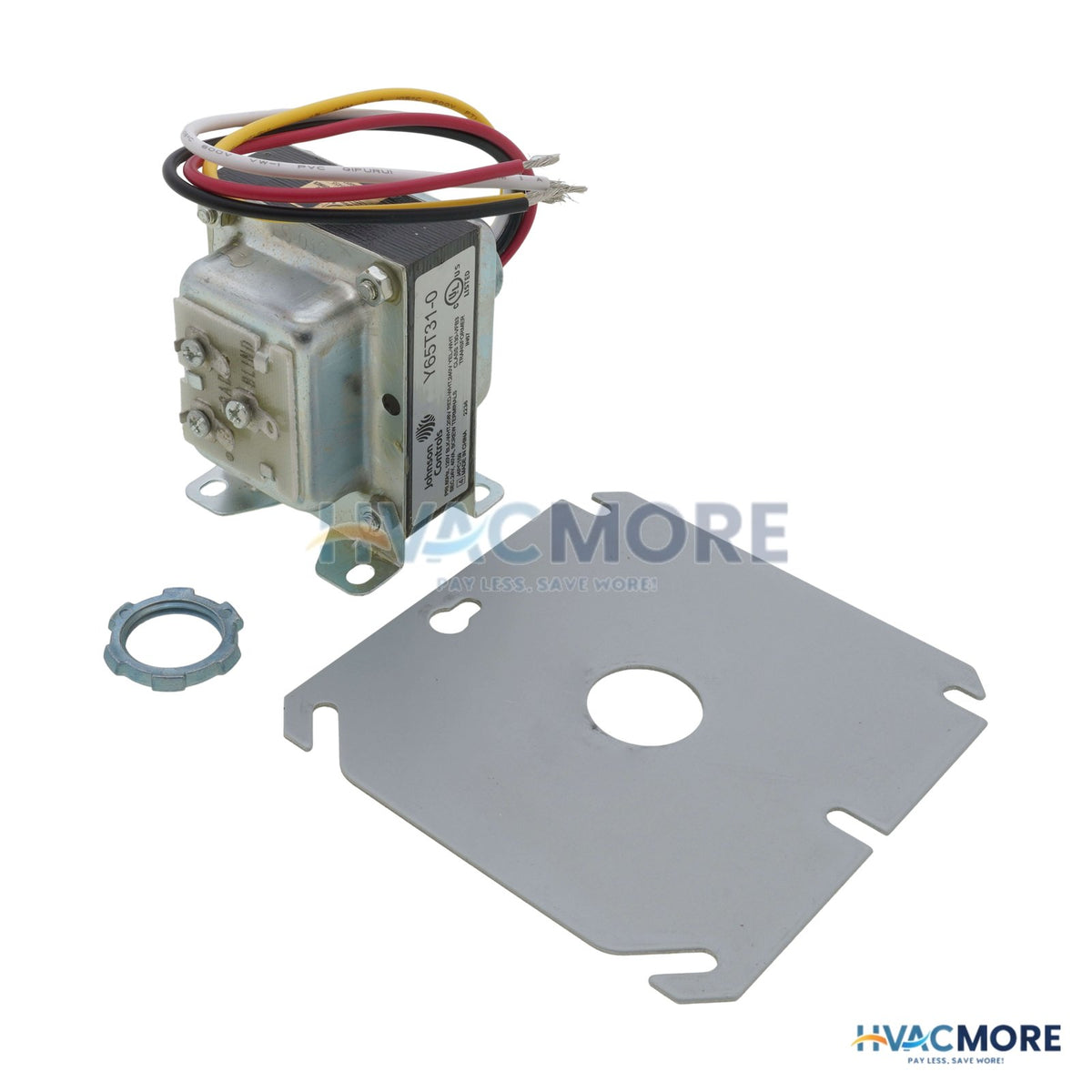 Johnson Controls 120/208/240V Primary, 24V Secondary Class 2 Transformer Y65T31-0