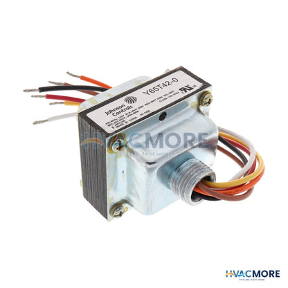 Johnson Controls 120/208/240V Primary, 24V Secondary Class 2 Transformer Y65T42-0