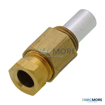 Baso Gas Products 1/4" Compression Coupling Inlet Fitting W/ .010" Orifice (NG/LP) Y90AA-4210