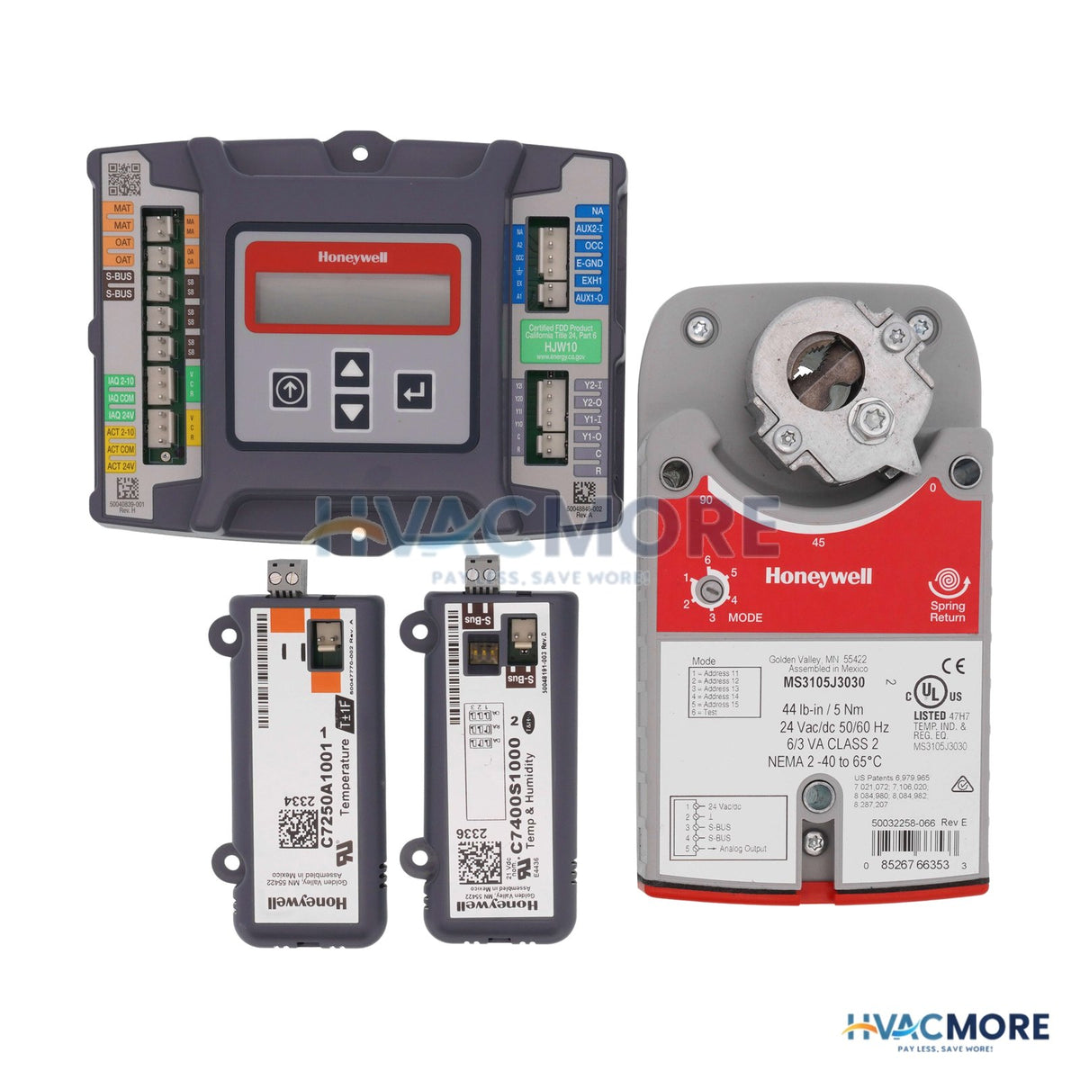 Honeywell JADE Economizer Systems - Enthalpy W/ Communicating 44 lb-in. DCA YL7220SJ3105