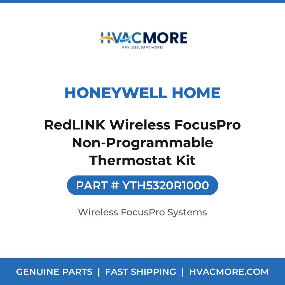 Honeywell Home RedLINK Wireless FocusPro Non-Programmable Thermostat Kit YTH5320R1000