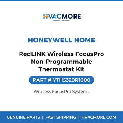 Honeywell Home RedLINK Wireless FocusPro Non-Programmable Thermostat Kit YTH5320R1000