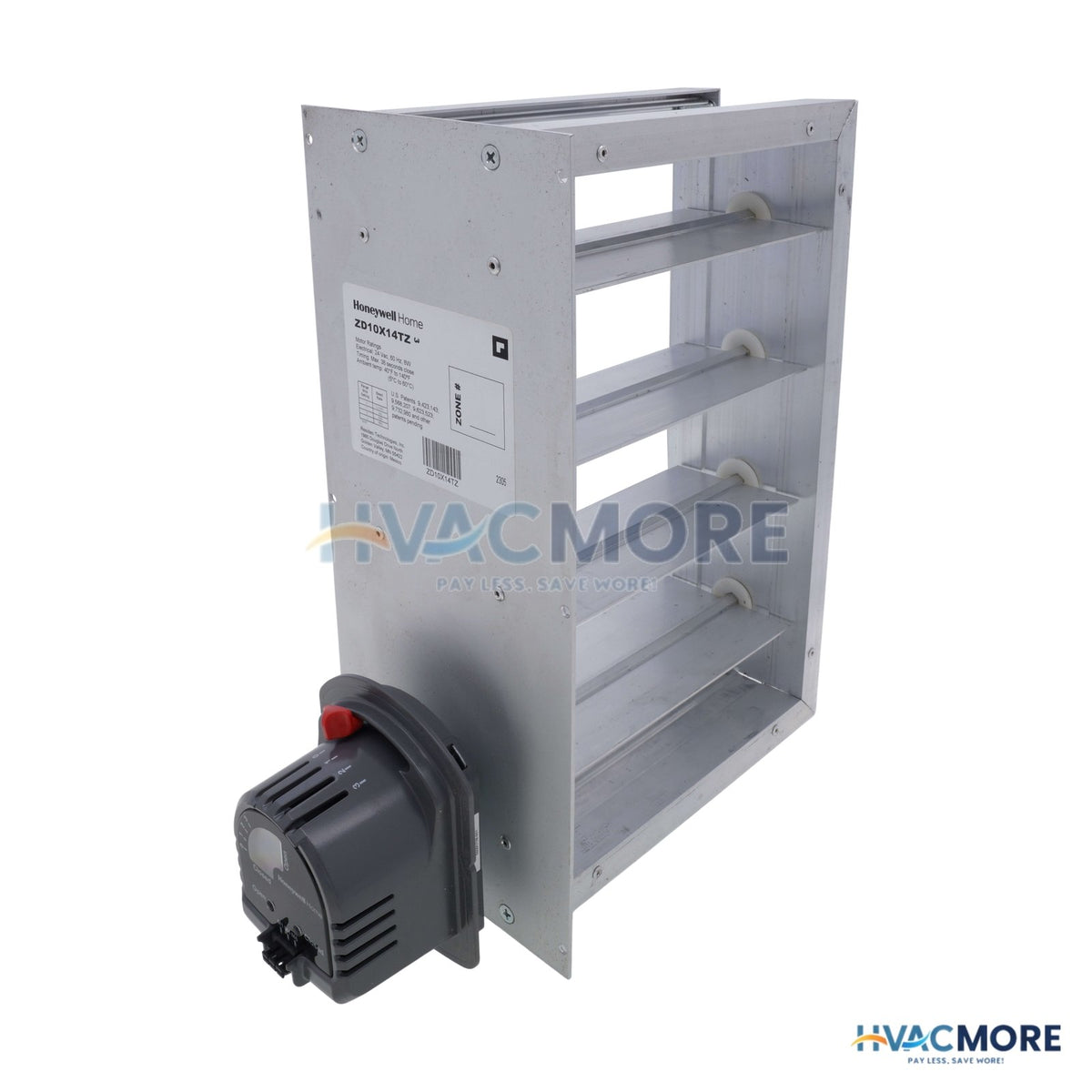 Honeywell Home 10" x 14" TrueZONE Rectangular Parallel Blade Damper ZD10X14TZ