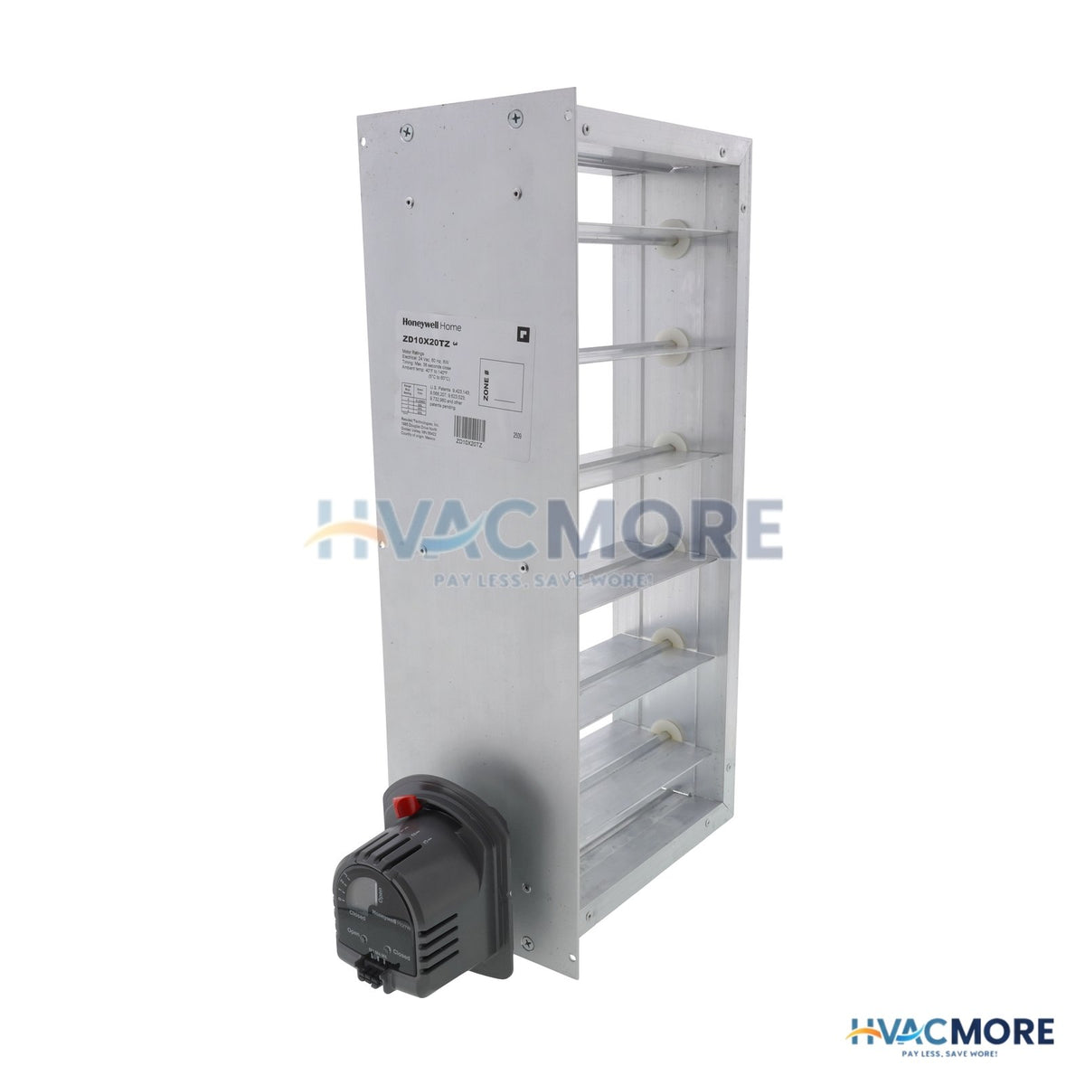 Honeywell Home 10" x 20" TrueZONE Rectangular Parallel Blade Damper ZD10X20TZ