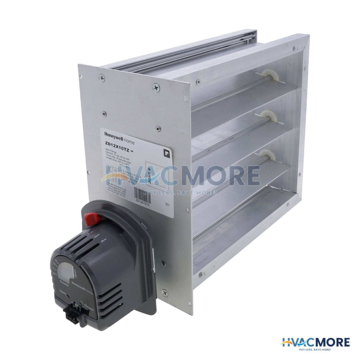Honeywell Home 12" x 10" TrueZONE Rectangular Parallel Blade Damper ZD12X10TZ
