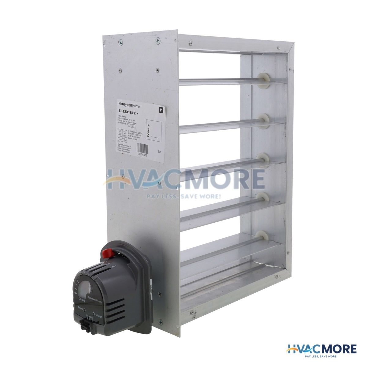 Honeywell Home 12" x 16" TrueZONE Rectangular Parallel Blade Damper ZD12X16TZ