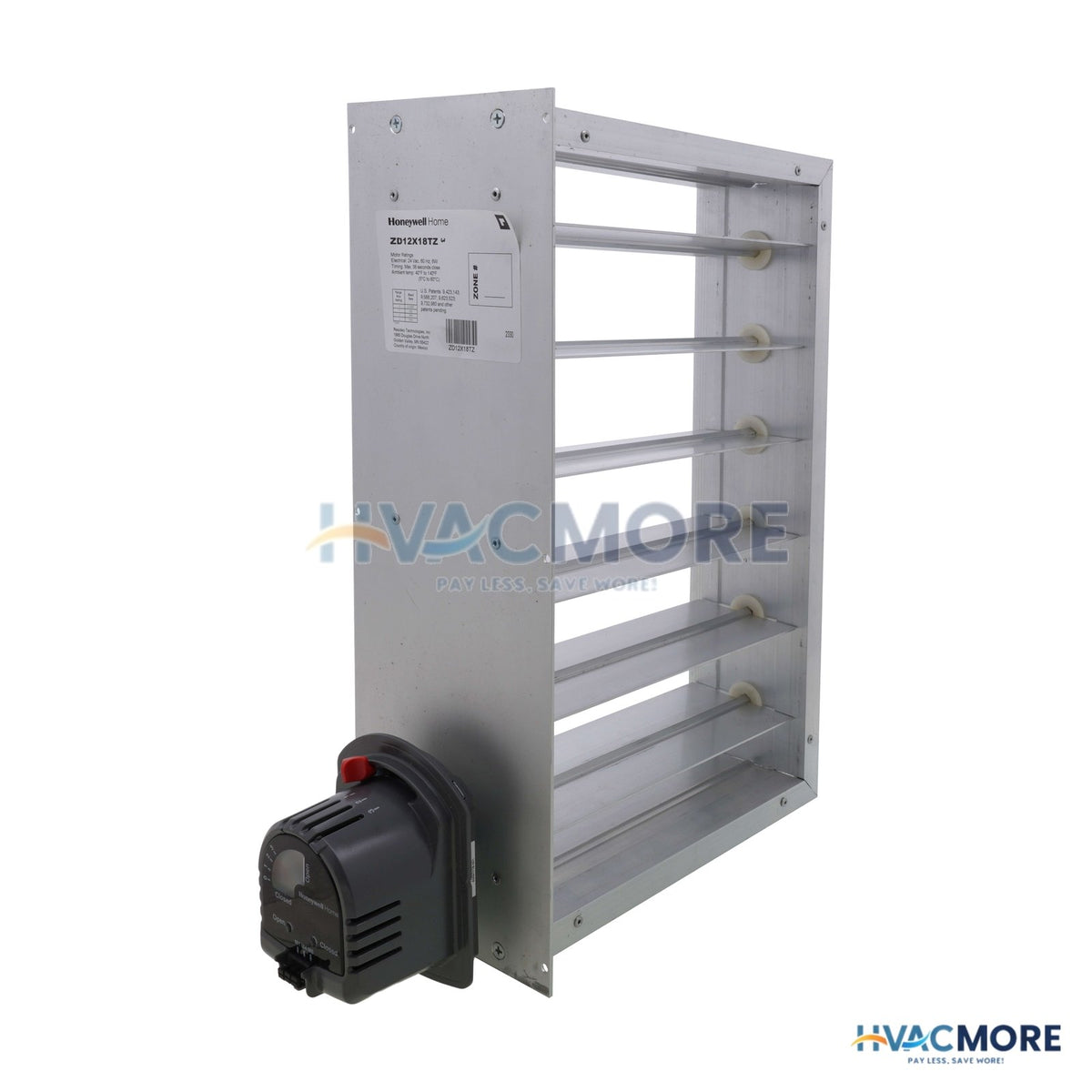 Honeywell Home 12" x 18" TrueZONE Rectangular Parallel Blade Damper ZD12X18TZ