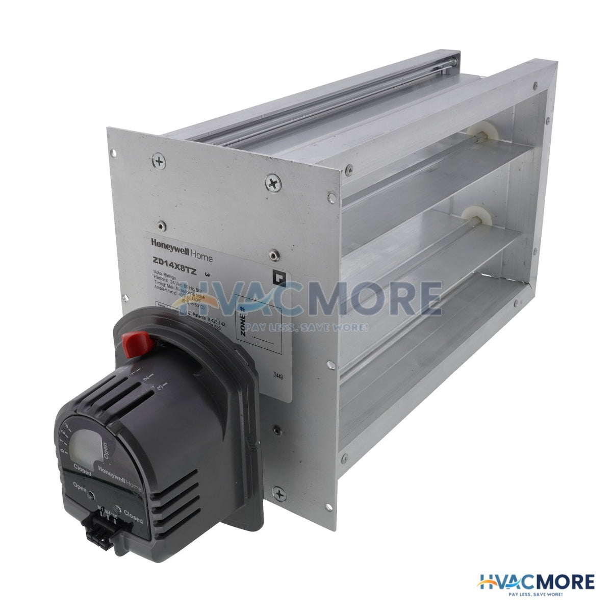 Honeywell Home 14" x 8" TrueZONE Rectangular Parallel Blade Damper ZD14X8TZ