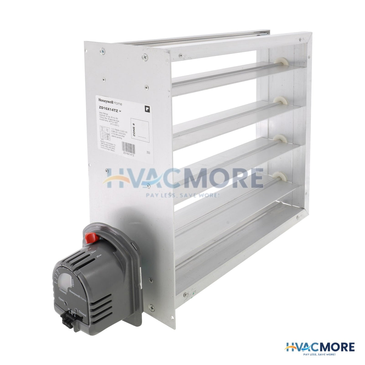 Honeywell Home 16" x 14" TrueZONE Rectangular Parallel Blade Damper ZD16X14TZ