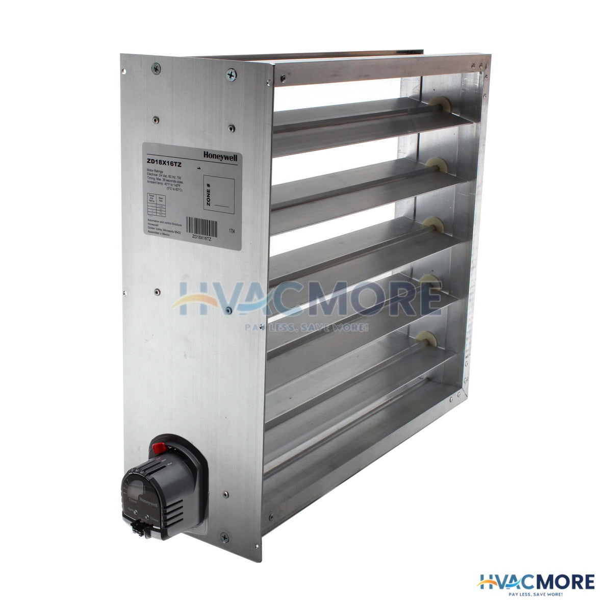 Honeywell Home 18" x 16" TrueZONE Rectangular Parallel Blade Damper ZD18X16TZ