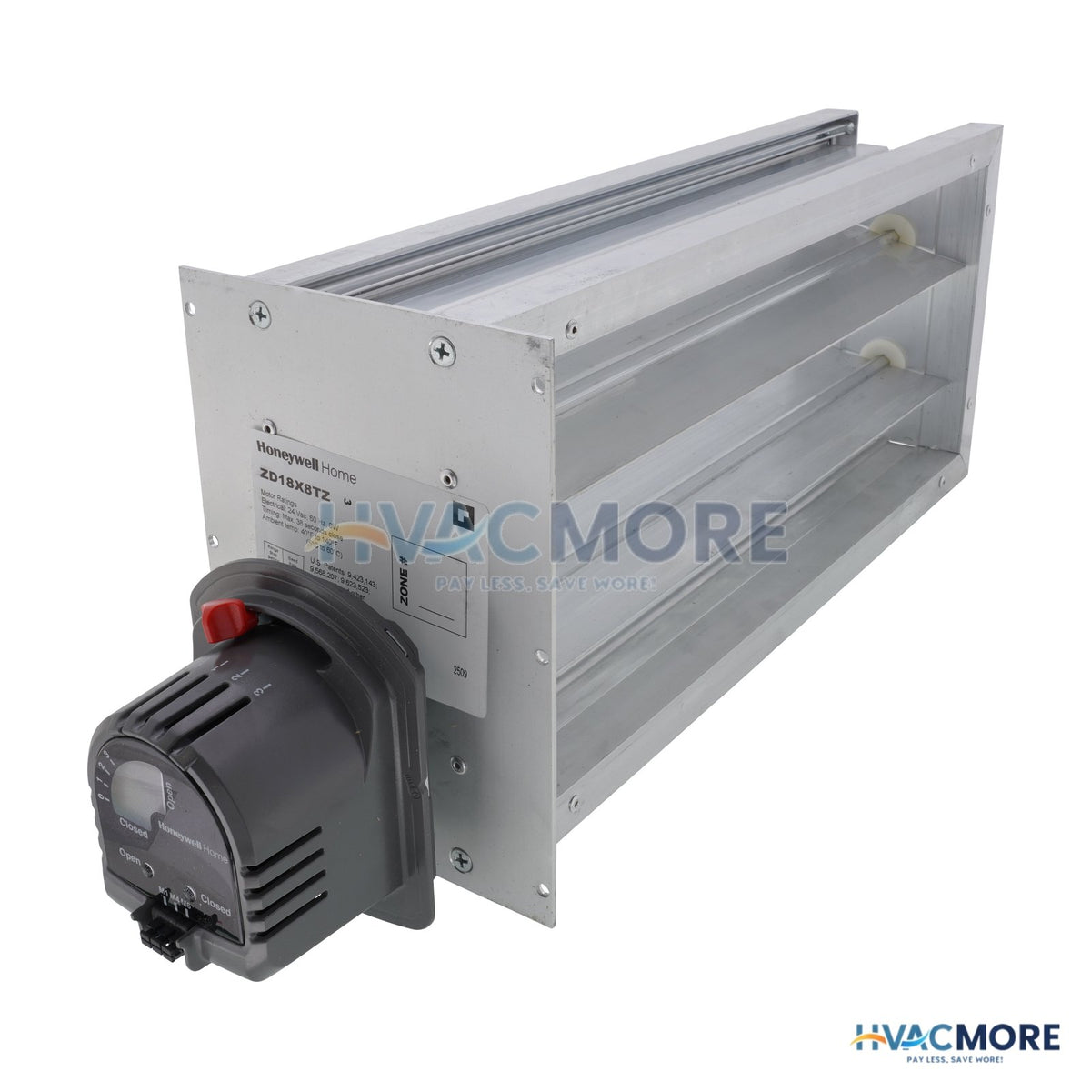Honeywell Home 18" x 8" TrueZONE Rectangular Parallel Blade Damper ZD18X8TZ