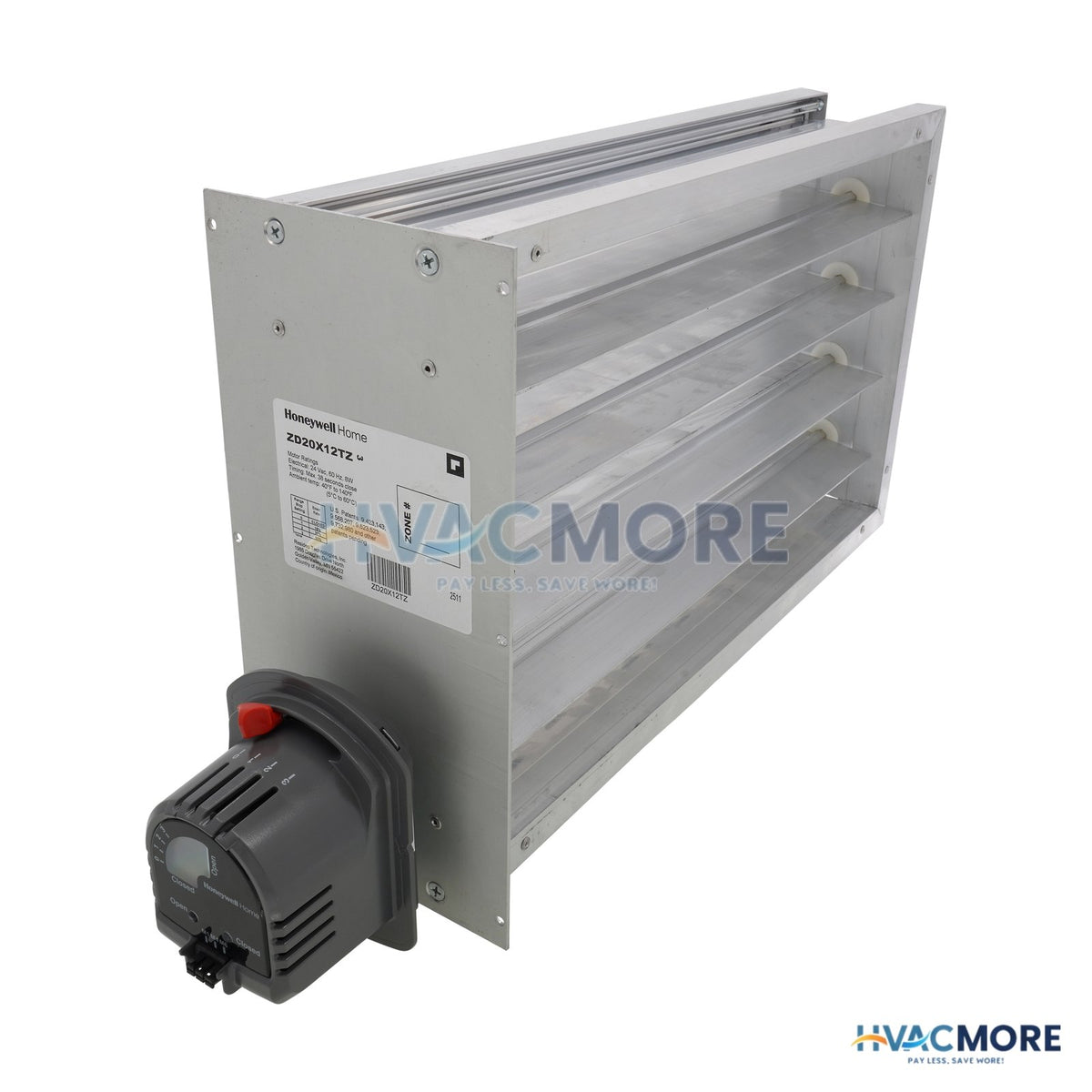 Honeywell Home 20" x 12" TrueZONE Rectangular Parallel Blade Damper ZD20X12TZ
