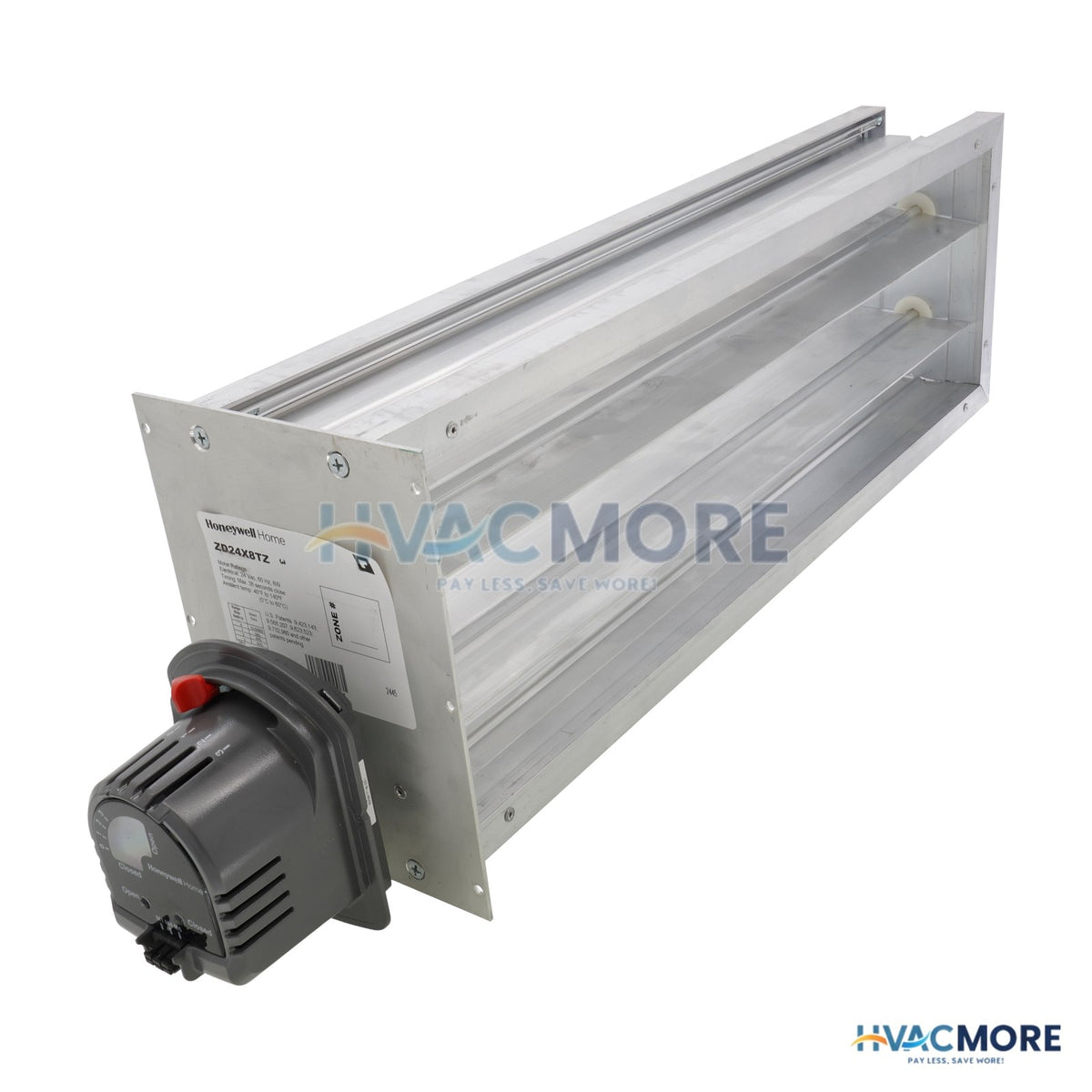 Honeywell Home 24" x 8" TrueZONE Rectangular Parallel Blade Damper ZD24X8TZ
