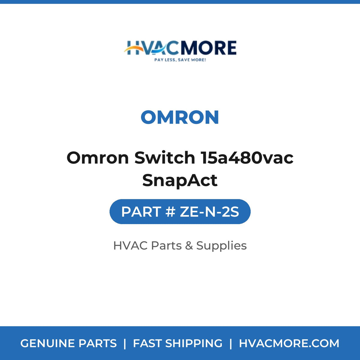 Omron Omron Switch 15a480vac SnapAct ZE-N-2S