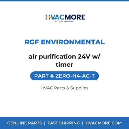 RGF Environmental air purification 24V w/ timer ZERO-H4-AC-T