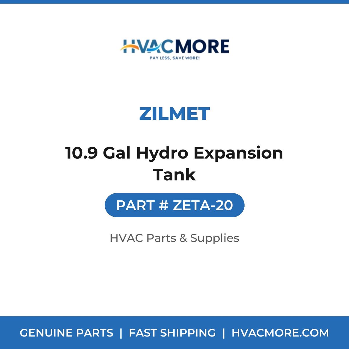 Zilmet 10.9 Gal Hydro Expansion Tank ZETA-20