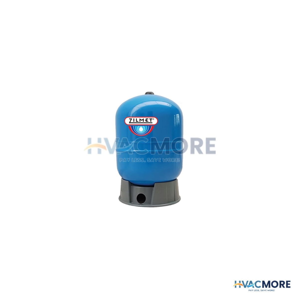 Zilmet 1-1/4" FNPT 304 Stainless Steel Blue Vertical Bottom Connection Elbow Well Tank (27.7 Gal) ZHP203BC