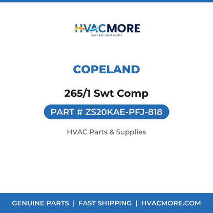 Copeland 265/1 Swt Comp ZS20KAE-PFJ-818
