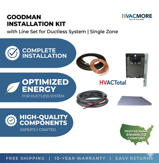 Goodman Installation Kit with Line Set for 1.5-3 Ton System
