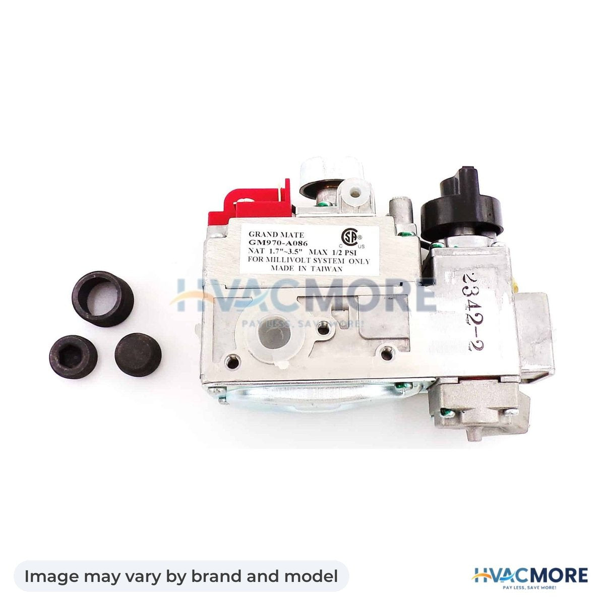 NBK Parts Millivolt Gas Valve, NG, HVM-040-500 - Image may vary by brand and model
