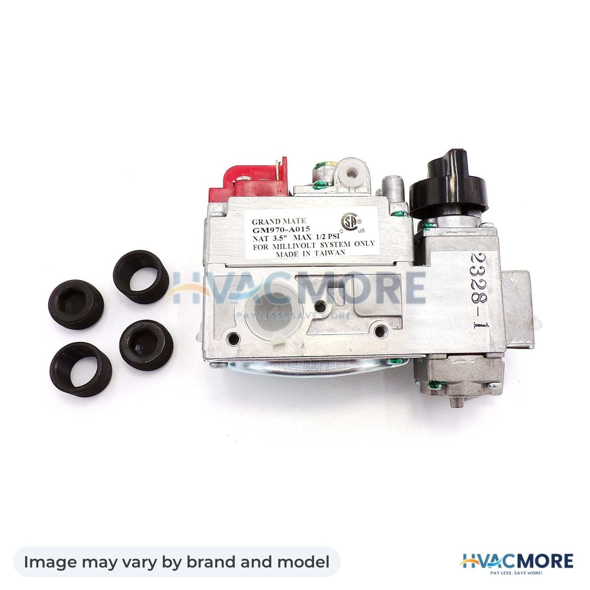 NBK Parts Millivolt Gas Valve, 70,000 BTU Capacity HVM-060-500 - Image may vary by brand and model