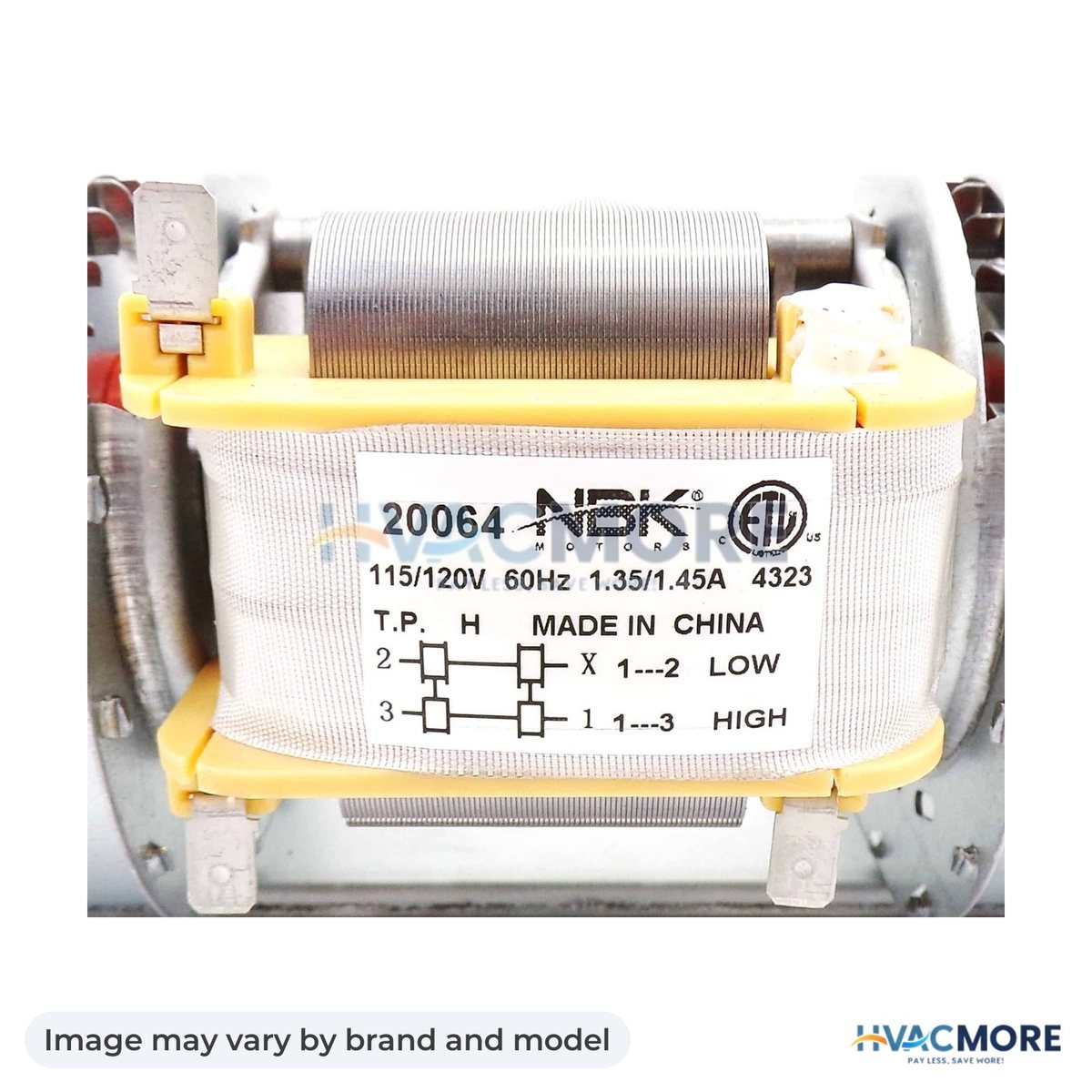 NBK Parts Blower Motor 116/120 60Hz 180mm X 65mm HVM-1-00-29145 - Image may vary by brand and model