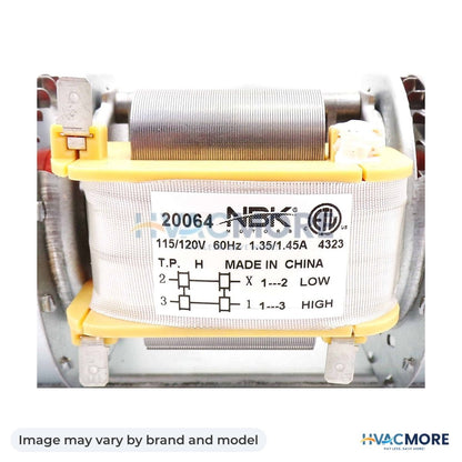 NBK Parts Blower Motor 116/120 60Hz 180mm X 65mm HVM-1-00-29145 - Image may vary by brand and model