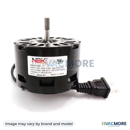 NBK Parts Fan Motor 120V/60Hz HVM-10600 - Image may vary by brand and model