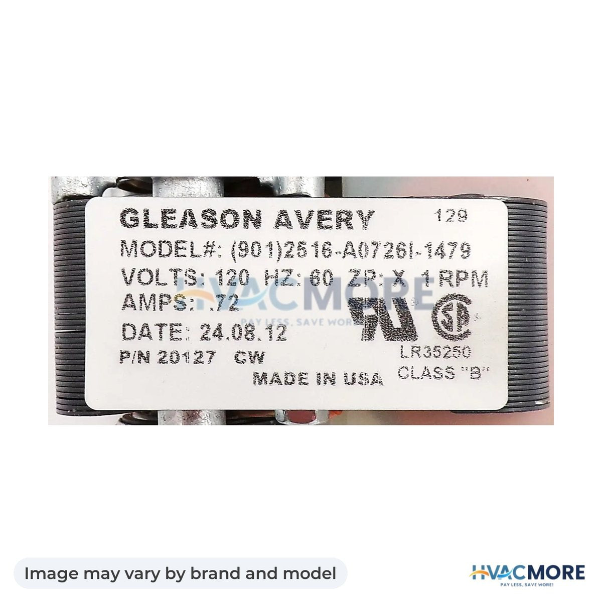 NBK Parts Auger Motor 1.1 Rom CW, Gleason Avery HVM-12046300 - Image may vary by brand and model