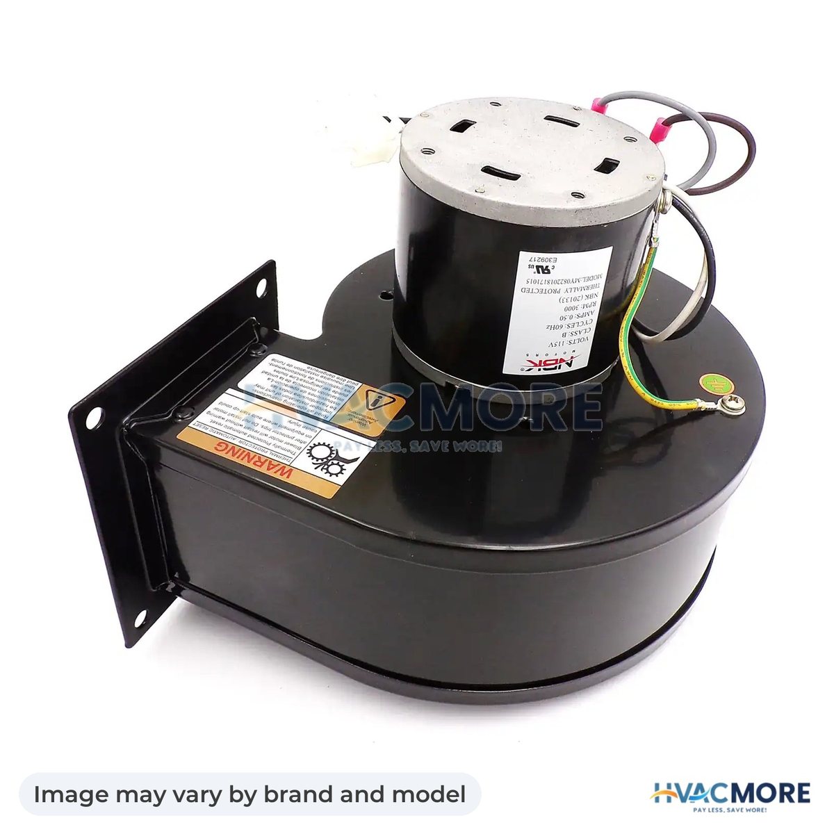 NBK Parts Blower Motor 115V, 60Hz, 3000 RPM HVM-12146109 - Image may vary by brand and model
