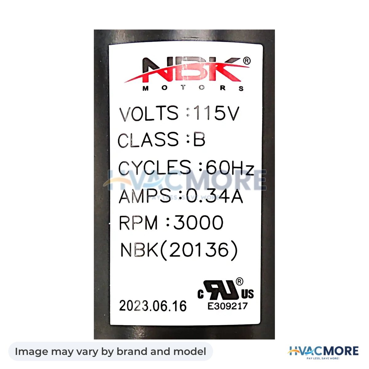 NBK Parts Blower Motor Insert, Exhaust, W/Gasket HVM-12150011 - Image may vary by brand and model